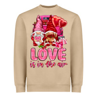 Mushroom Love is in the air with gnomies Valentine's Day Heavyweight Sweatshirt - HowdyJamesFarm