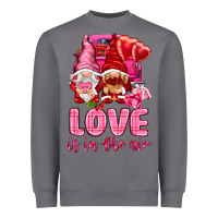 Storm Love is in the air with gnomies Valentine's Day Heavyweight Sweatshirt - HowdyJamesFarm