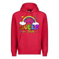Cardinal Coolest queer in town Premium Hoodie - FaDigitalArtStudio
