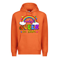Carrot Coolest queer in town Premium Hoodie - FaDigitalArtStudio