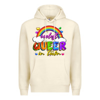 Sandshell Coolest queer in town Premium Hoodie - FaDigitalArtStudio