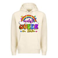 Tofu Coolest queer in town Premium Hoodie - FaDigitalArtStudio