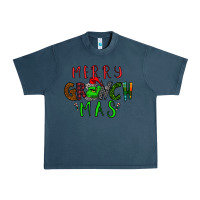 Midnight Navy Merry Grinch Mas Urban Heavy Tee - Bettercallsaul