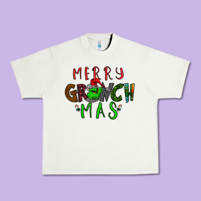 Merry Grinch Mas Urban Heavy Tee Designed By Bettercallsaul