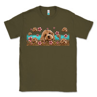 Army Green floral cockapoo Classic Tee - Jasminsmagicworld