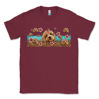 Burgundy floral cockapoo Classic Tee - Jasminsmagicworld