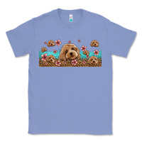 Colony Blue floral cockapoo Classic Tee - Jasminsmagicworld