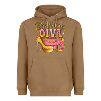 Toasted Coconut birthday diva pink and gold glitter Heavyweight Hoodie - LillyAllenDesigns