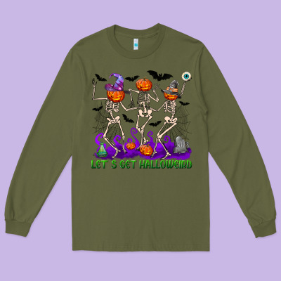 Let's Get Halloweird Long Sleeve Tee Designed By Nancycooperartshop