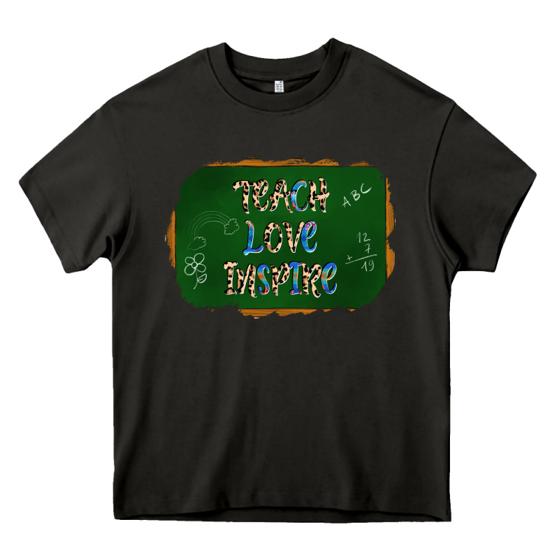 Teach Love Inspire Chalkboard Heavy Core Tee by AdoDesignShop | Teevron