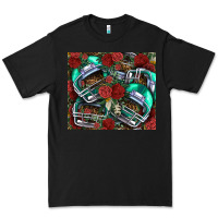 Black floral american football  helmet Premium Tee - NancyCooperArtShop