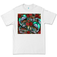 White floral american football  helmet Premium Tee - NancyCooperArtShop