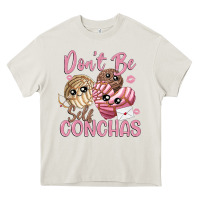 Cream don't be self conchas Heavy Core Tee - MaliasSmallBusiness