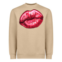 Mushroom Lip mark Valentine's Day Heavyweight Sweatshirt - HowdyJamesFarm