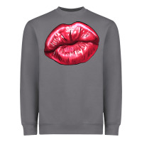 Storm Lip mark Valentine's Day Heavyweight Sweatshirt - HowdyJamesFarm