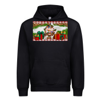 Black Stocked christmas farm Urban Hoodie - Artiststas