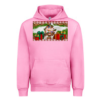 Fuchsia Pink Stocked christmas farm Urban Hoodie - Artiststas