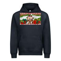 Navy Stocked christmas farm Urban Hoodie - Artiststas