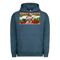 Pigment Midnight Navy Stocked christmas farm Urban Hoodie - Artiststas