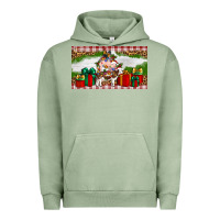Pigment Oil Green Stocked christmas farm Urban Hoodie - Artiststas
