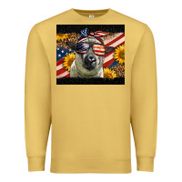 Antique Gold Western 4th Of July Sheep Premium Sweatshirt - LillyAllenDesigns