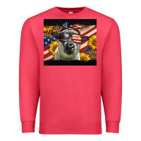 Cardinal Western 4th Of July Sheep Premium Sweatshirt - LillyAllenDesigns