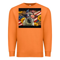 Carrot Western 4th Of July Sheep Premium Sweatshirt - LillyAllenDesigns