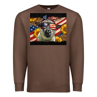 Chestnut Western 4th Of July Sheep Premium Sweatshirt - LillyAllenDesigns