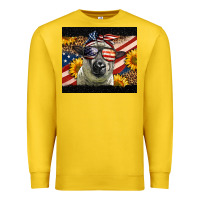 Lemon Western 4th Of July Sheep Premium Sweatshirt - LillyAllenDesigns
