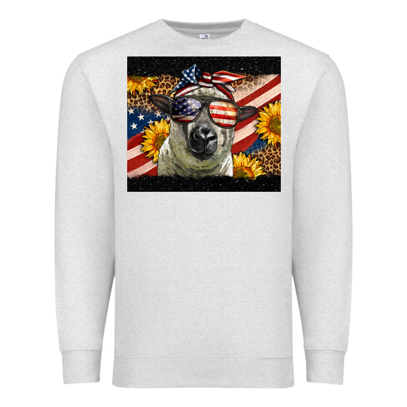 Western 4th Of July Sheep Premium Sweatshirt by LillyAllenDesigns | Teevron