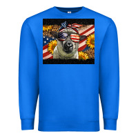 True Royal Western 4th Of July Sheep Premium Sweatshirt - LillyAllenDesigns