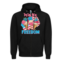 Black Tastes like freedom 4th of July Zipper Hoodie - FaDigitalArtStudio