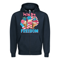 Navy Tastes like freedom 4th of July Zipper Hoodie - FaDigitalArtStudio