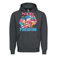 Smoke Tastes like freedom 4th of July Zipper Hoodie - FaDigitalArtStudio