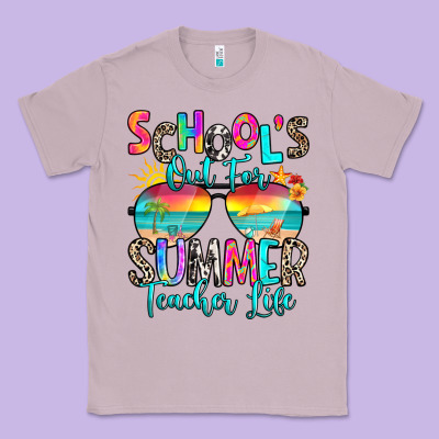 School's Out For Summer Teacher Life Classic Tee Designed By Ranaportraitstore
