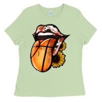 Matcha Basketball Tongue Ladies Tee - Jasminsmagicworld