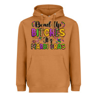 Meerkat bead up bitches it s mardi gras Heavyweight Hoodie - LillyAllenDesigns