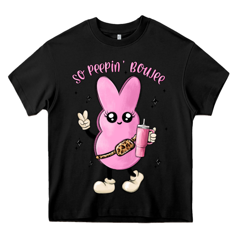 So Peepin Boujee Stanley  Belt Bag Inspired Heavy Core Tee by MaliasSmallBusiness | Teevron