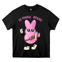 Black so peepin boujee stanley  belt bag inspired Heavy Core Tee - MaliasSmallBusiness