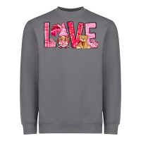 Storm Love with gnome Valentine's Day Heavyweight Sweatshirt - HowdyJamesFarm