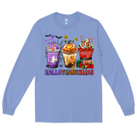 Colony Blue hallothanksmas coffee cups Long Sleeve Tee - texasbilliewilder