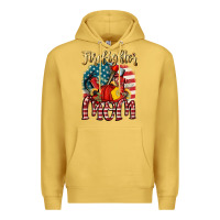 Antique Gold Firefighter mom Premium Hoodie - FaDigitalArtStudio
