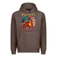 Coffee Firefighter mom Premium Hoodie - FaDigitalArtStudio