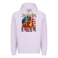 Lilac Firefighter mom Premium Hoodie - FaDigitalArtStudio