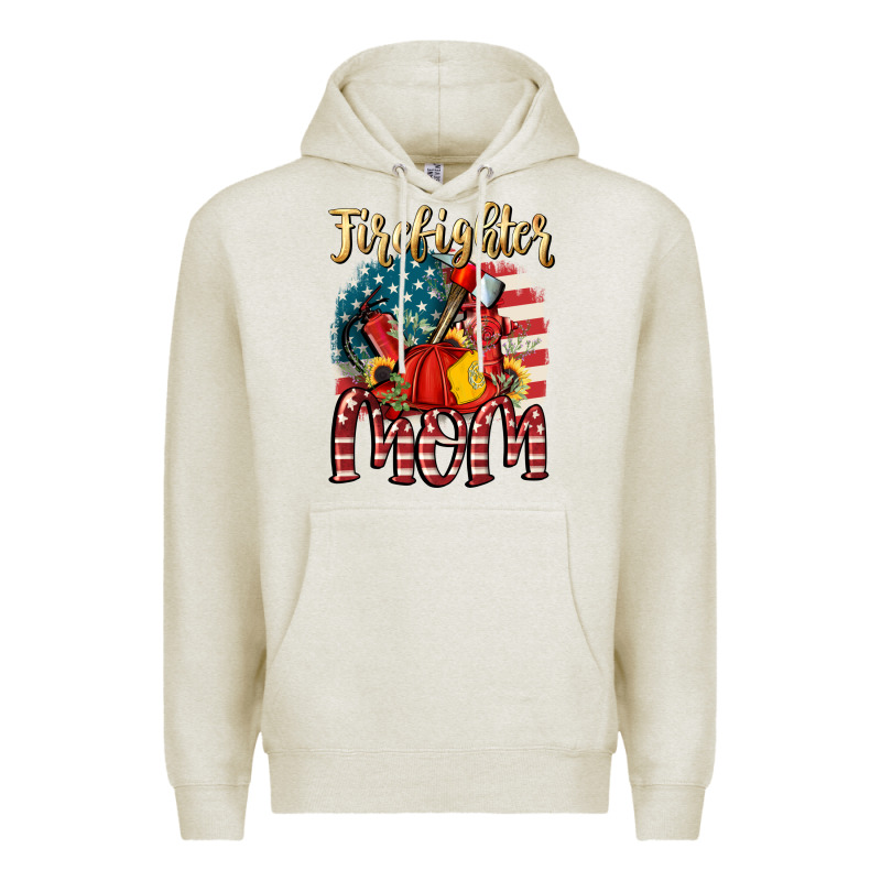 Firefighter Mom Premium Hoodie by FaDigitalArtStudio | Teevron