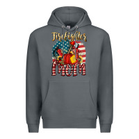 Rock Firefighter mom Premium Hoodie - FaDigitalArtStudio