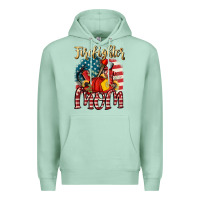 Seafoam Firefighter mom Premium Hoodie - FaDigitalArtStudio