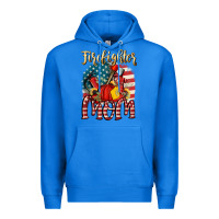True Royal Firefighter mom Premium Hoodie - FaDigitalArtStudio