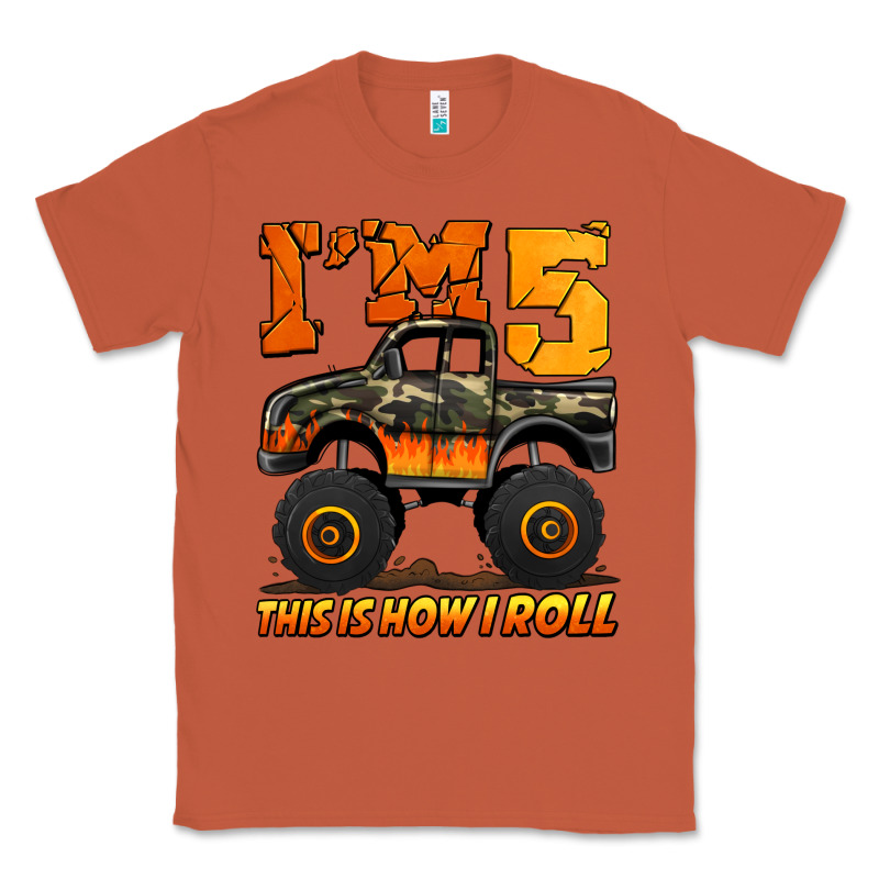 I'm Five This Is How I Roll Monster Truck Birthday Classic Tee by Jasminsmagicworld | Teevron