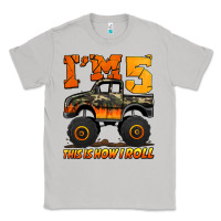 Moon Dust i'm five this is how i roll monster truck birthday Classic Tee - Jasminsmagicworld